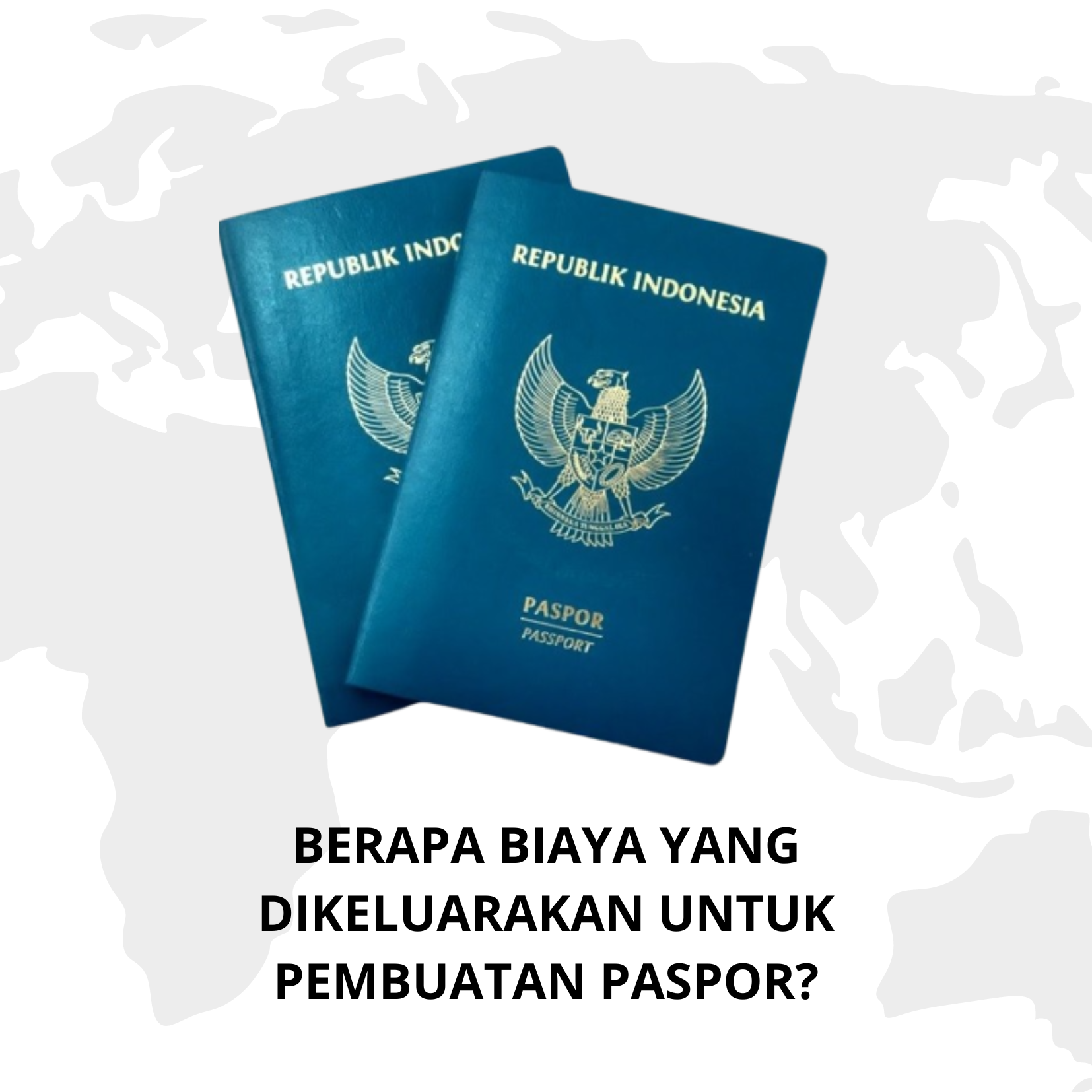 Blue and Yellow Grunge Passport Invitation